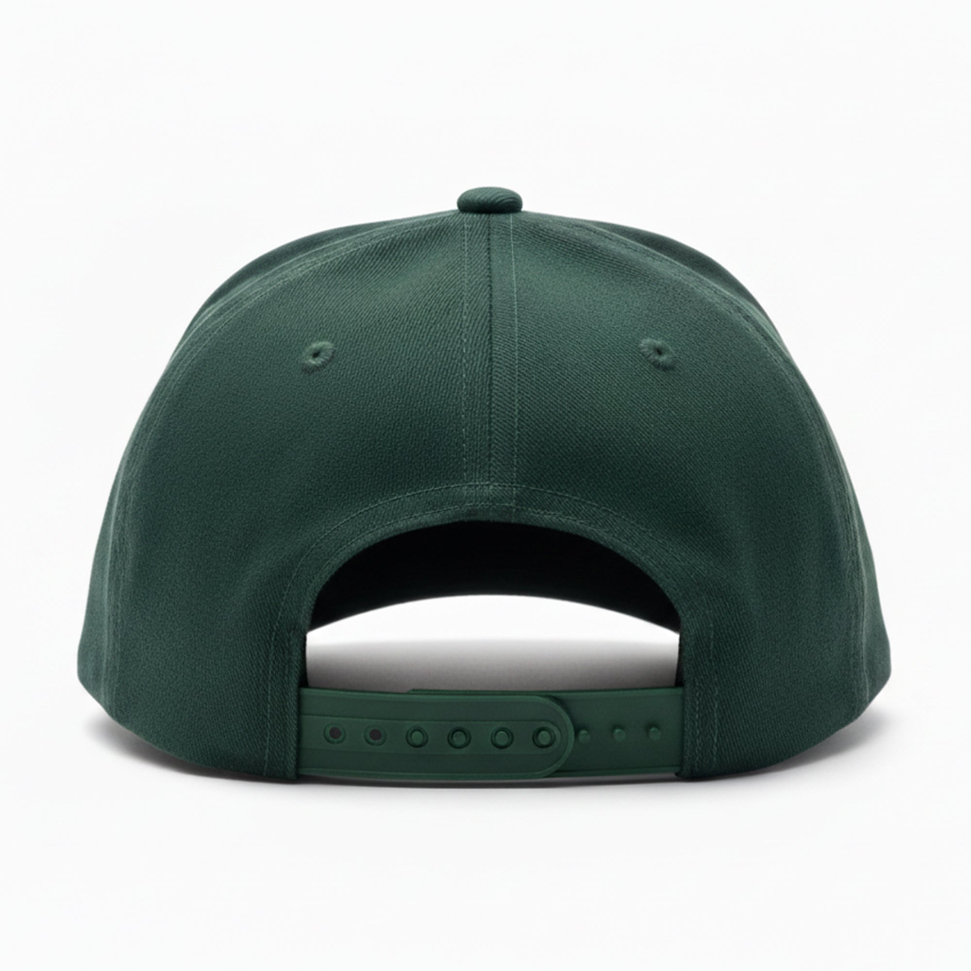 Green baseball cap on a white background